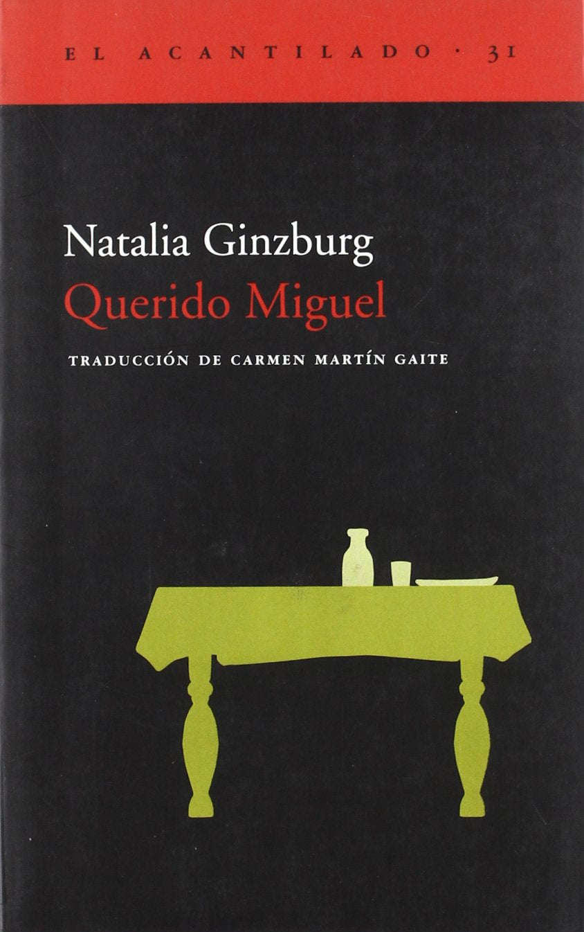 Querido Miguel (El Acantilado) Ginzburg, Natalia and Martín Gaite, Carmen
