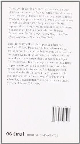 Canciones II de Lou Reed: 139 (Espiral / Canciones)