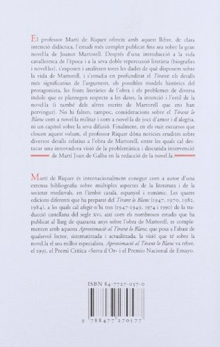 Aproximació al Tirant lo Blanc: 8 (Assaig)