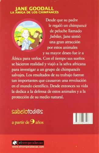 JANE GOODALL la amiga de los chimpancés: 71 (Sabelotod@s)