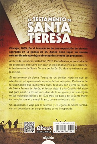El testamento de Santa Teresa (ALGAIDA LITERARIA - ALGAIDA NARRATIVA)