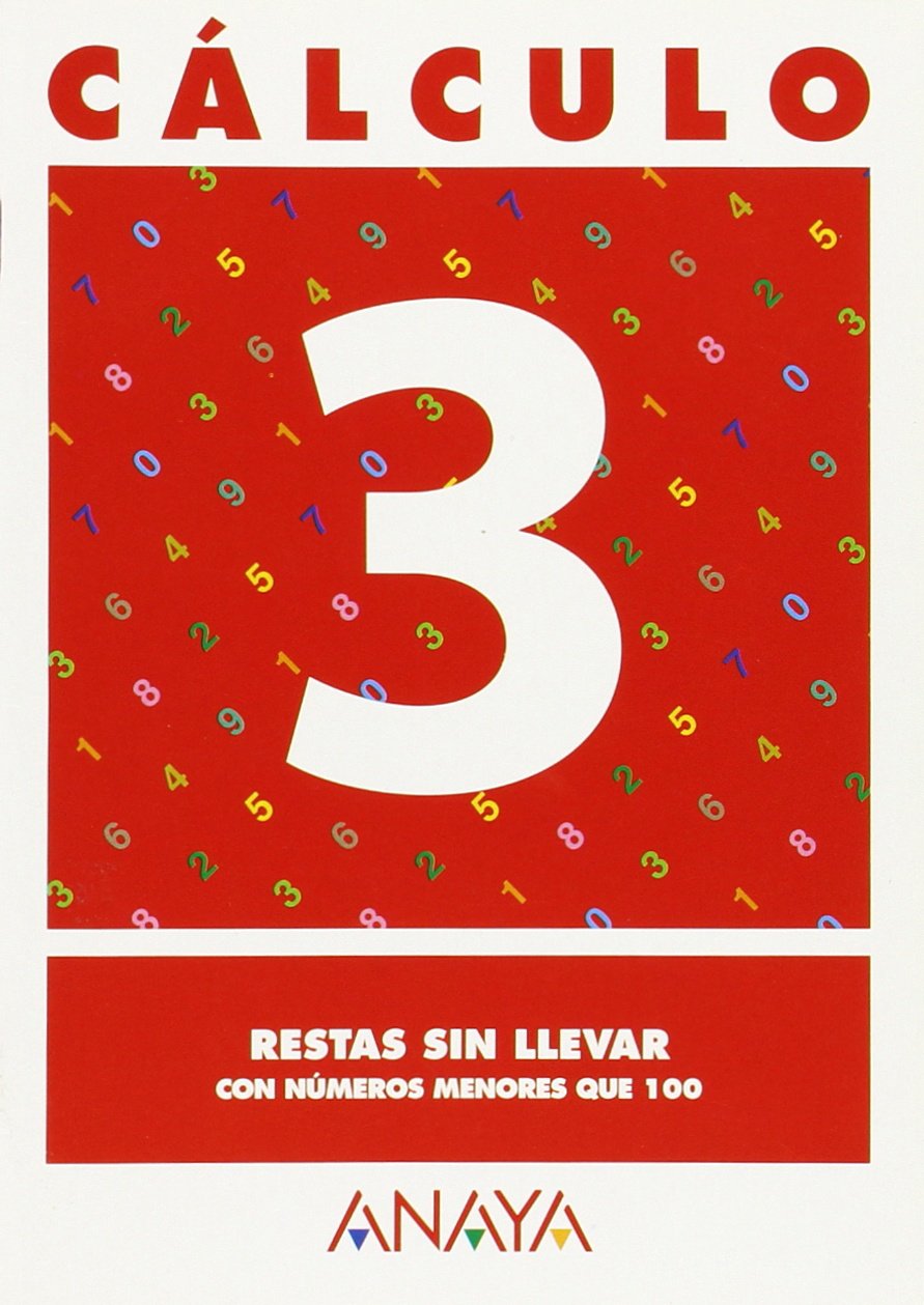 Cálculo 3. Restas sin llevar.