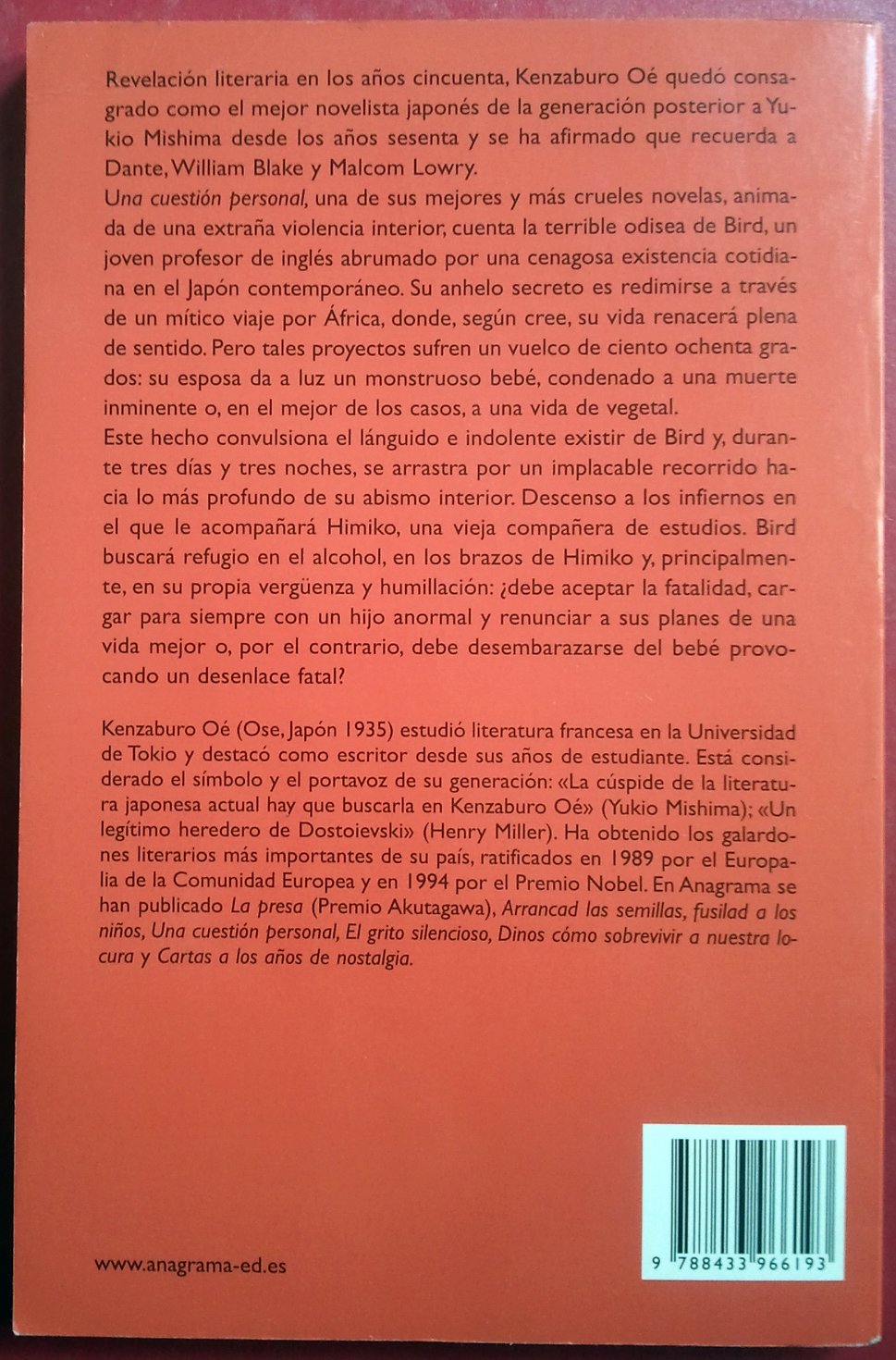 Una cuestión personal: 188 (Compactos)