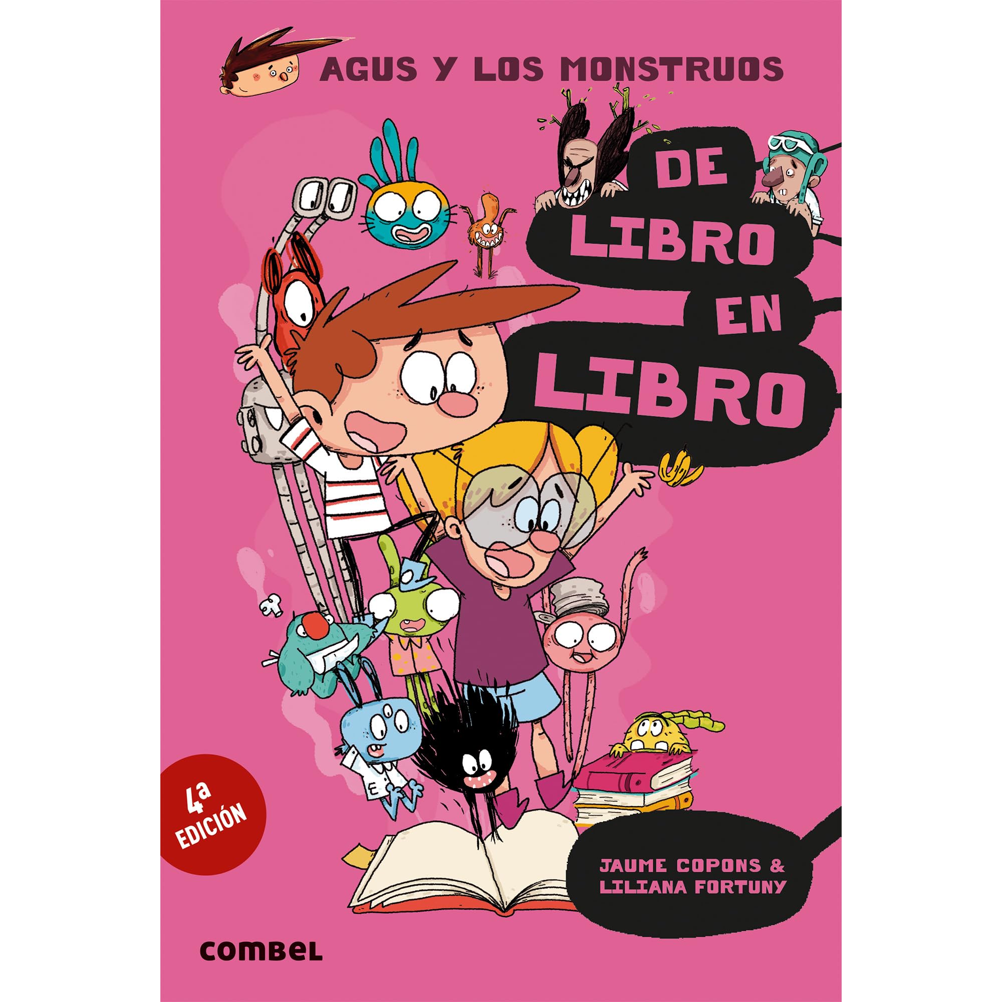 De libro en libro (Agus y los Monstruos 6) - Fomenta la Lectura con Esta Novela Gráfica Infantil