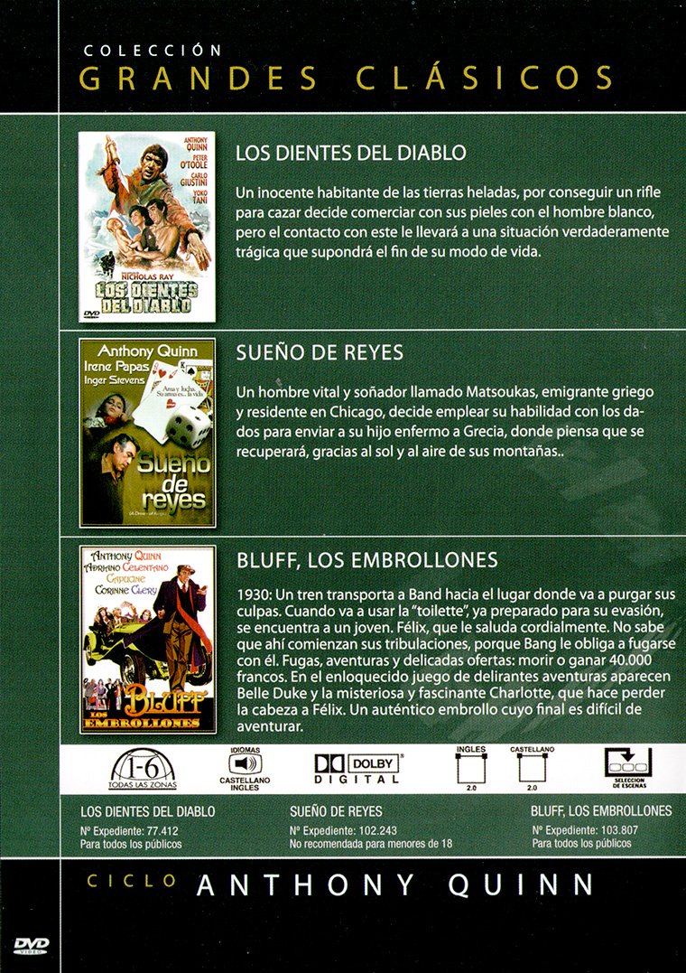 Los Dientes Del Diablo / Sueño de Reyes / Bluff los Embrollones [DVD]