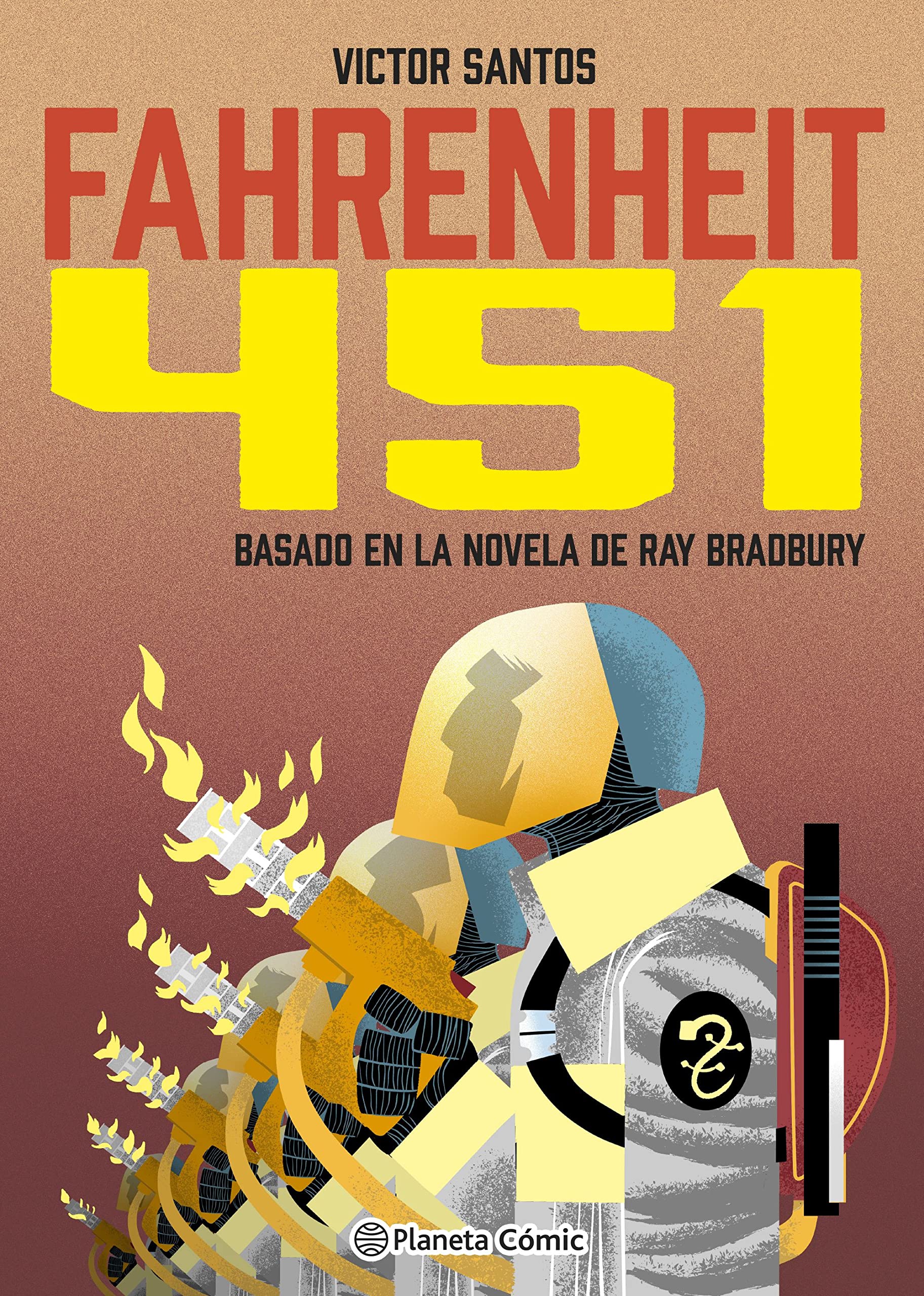 Fahrenheit 451 (novela gráfica) [Hardcover] Santos, Víctor
