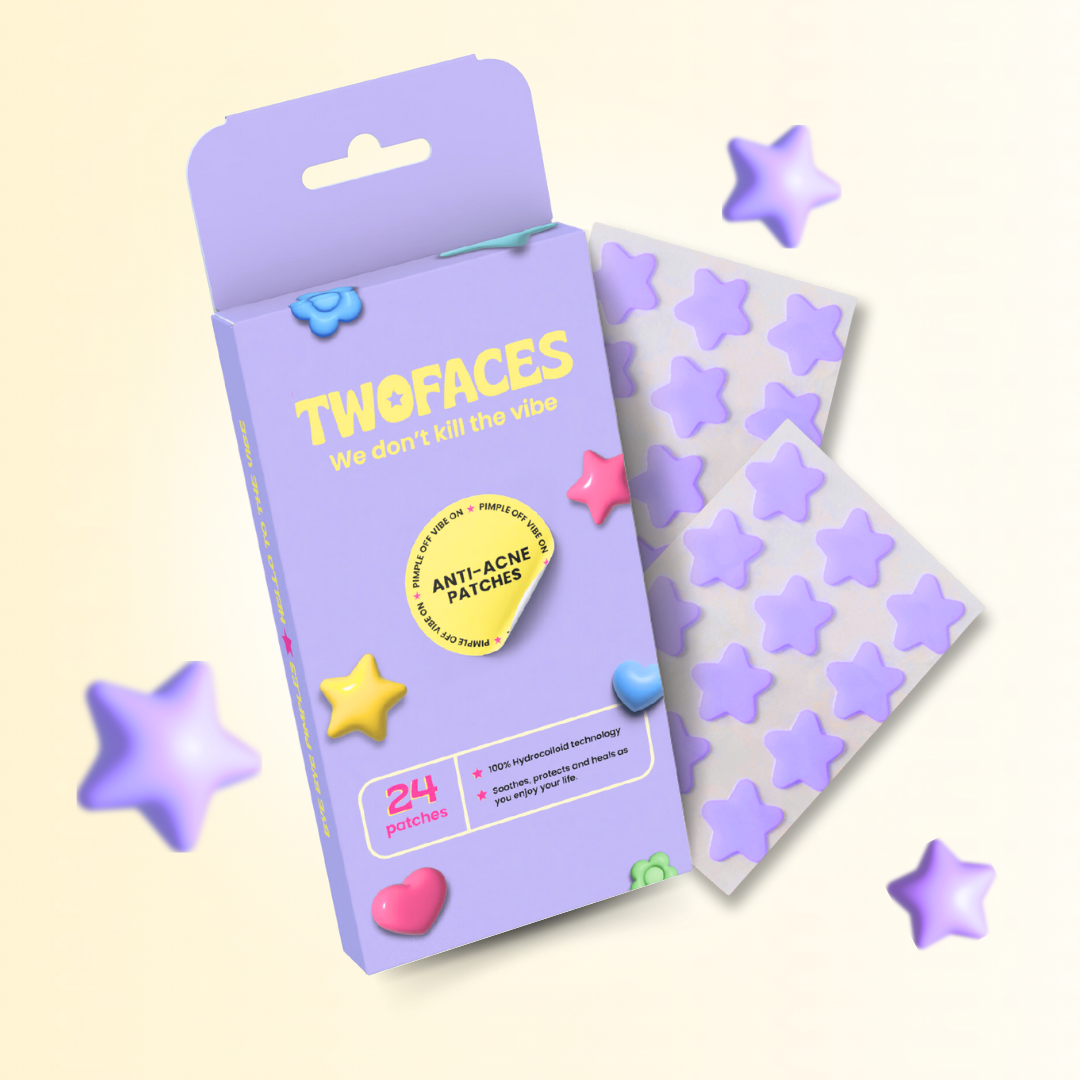 ANTIACNE PATCHES - 24 Estrellas moradas